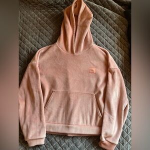 Alo Yoga Corduroy Hoodie Sweatshirt Light Pink – Excellent Condition